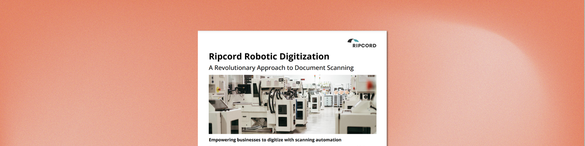 Banner - Ripcord Robotic Digitization Overview