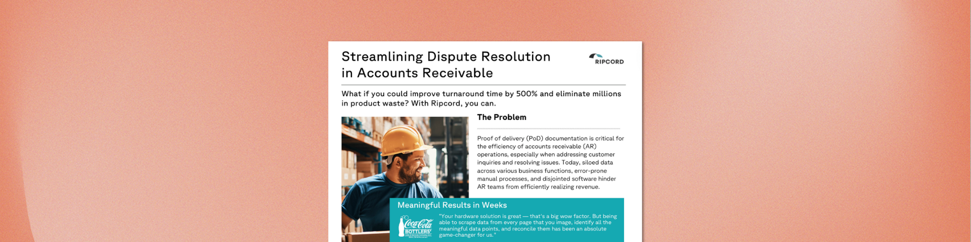 Ripcord Proof of Delivery (PoD) One-Pager